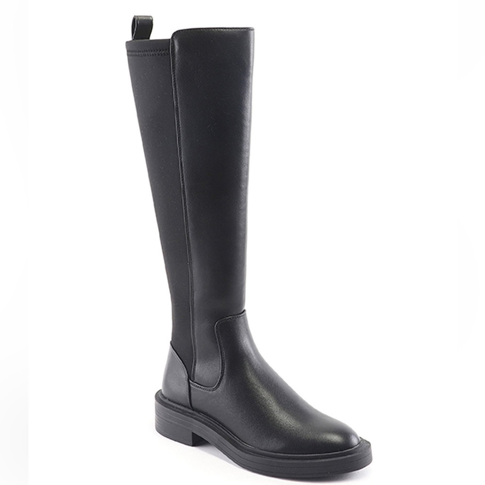 NWT Kenneth Cole Reaction “Anabelle” Women’s Black  Calf Tall Riding Boots Sz 5